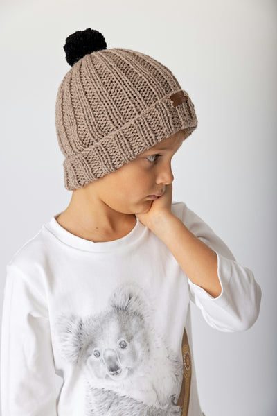 Neutral Wool Beanie - Dusty Road Apparel