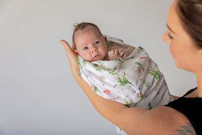 Bullrush | Organic Baby | Muslin Wrap | 1.2 x 1.2 With Gift bag - Dusty Road Apparel