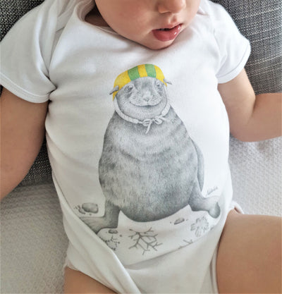 Sea Lion | Australian Made Baby clothing | Organic baby gift | Seal | Nautical | Australia Day - Dusty Road Apparel